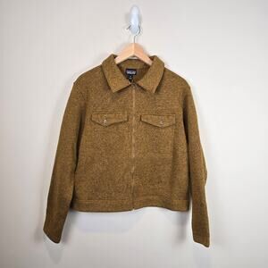 Patagonia Women Better Sweater Zippered Fleece Chore Jacket Size M Raptor Brown